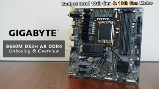 Gigabyte B660M DS3H AX DDR4 Unboxing & Overview - Great Budget Intel B660 Motherboard!