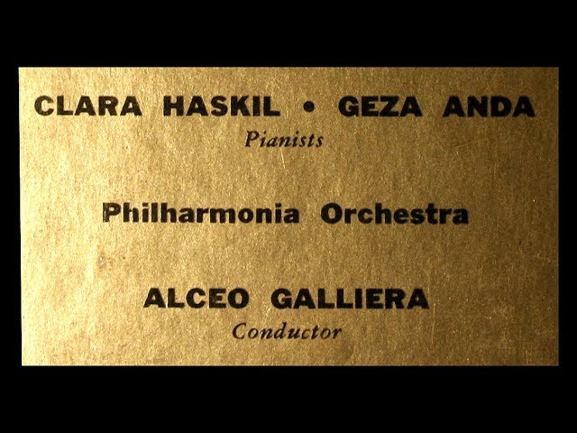 Mozart / Clara Haskil / Geza Anda, 1956: Concerto in E Flat Major