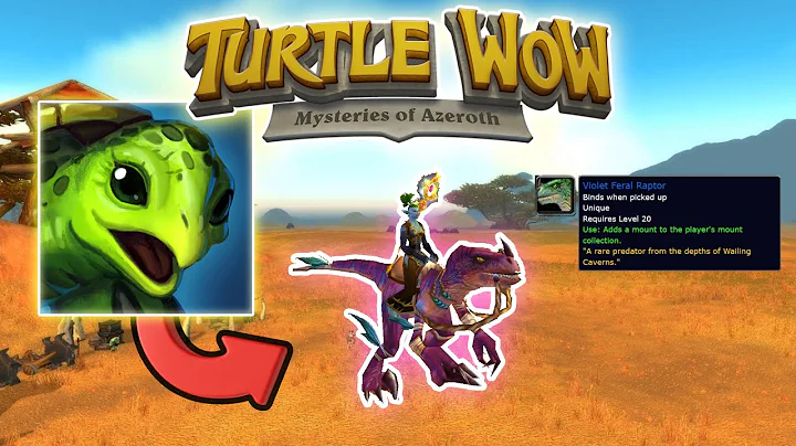 *NEW* RAPTOR MOUNT in Wailing Caverns! - Turtle WOW