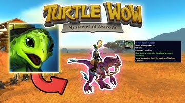 *NEW* RAPTOR MOUNT in Wailing Caverns! - Turtle WOW