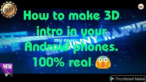 [Hindi] How to make YouTube intro on Android phone | Android app review #22
