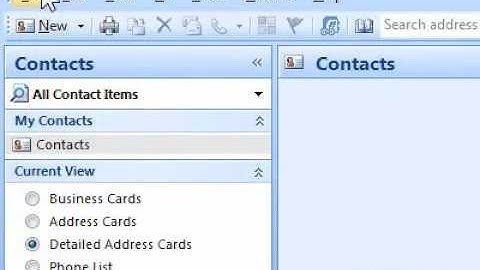 How to print the contacts folder to look like detailed address cards Outlook