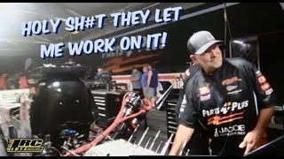I GOT TO HELP REBUILD THE TOP FUEL HEMI MOTOR IN CLAYS DRAGSTER
