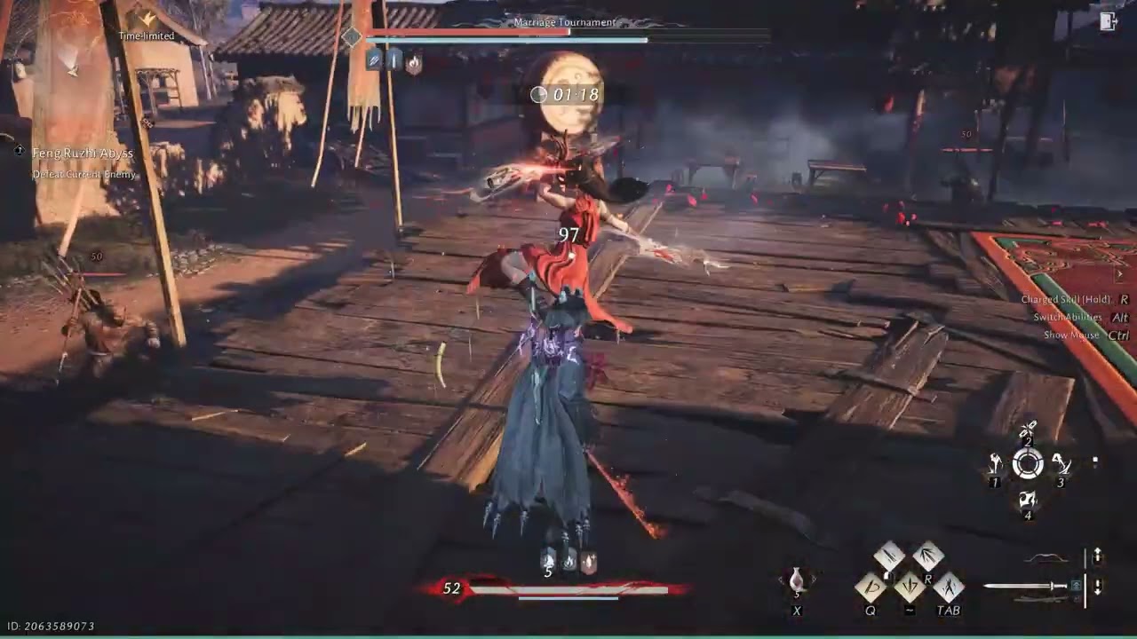 Where Winds Meet Feng Ruzhi Abyss | No Hit Run