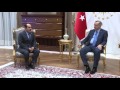 Turkish President Erdogan receives Syrian Turkmen Assembly President Mustafa in Ankara