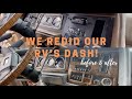 We redid our RV's dash!! - Casey's RV Adventures