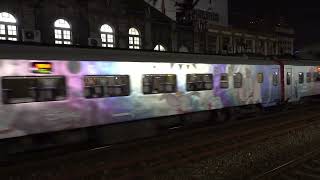 (4K) 2次 E406電力機車牽引環島之星夢想號 迪士尼主題列車離開新竹車站