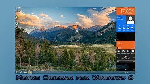 Metro Sidebar for Windows 8