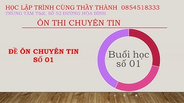 [Video Ôn chuyên Tin miễn phí] Buổi 1 - phần 1 - Thầy Đặng Tuấn Thành