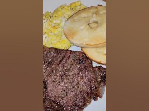 Turning Leftover Ribeye Steak into Breakfast. #shorts #food #dinner #