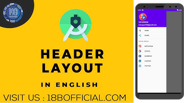 Header Layout in Navigation Drawer  | Android App Development