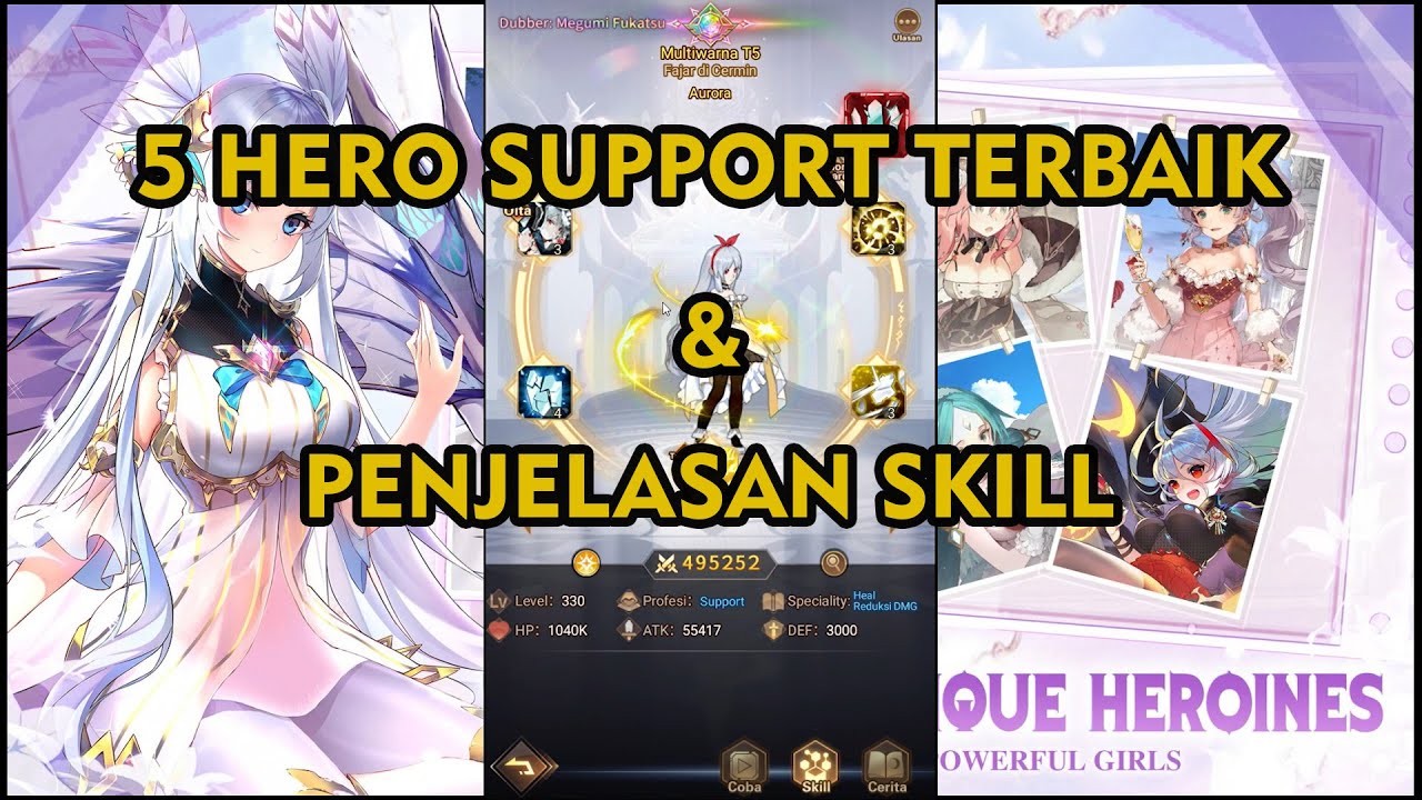 Girls. Connect 5 HERO SUPPORT TERBAIK - Girls' Connect Idle RPG - YouTube