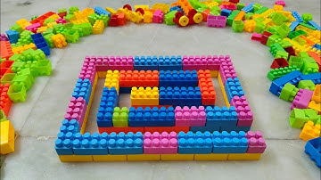 Satisfying DIY Maze ASMR/ Building Blocks/block game/Lego building fun #asmr#buildingblocks#lego