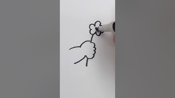Satisfying drawing cat paw #shorts