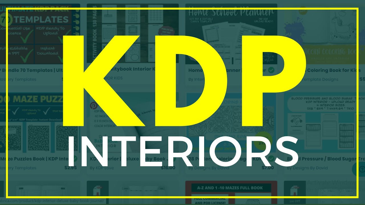 KDP INTERIORS Brand New Place For KDP Low and No Content Book