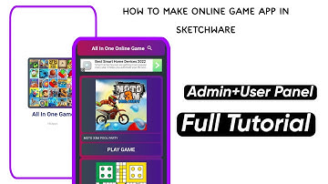 How to make Online Game App In Sketchware | Admin And User Panel #appdevelopment #sketchware
