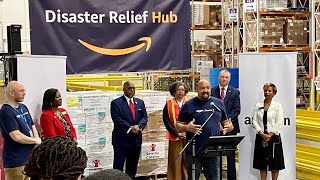 Amazon’s Union City facility showcases Global Disaster Relief Hub