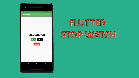 Flutter StopWatch | Speed Code 🔥