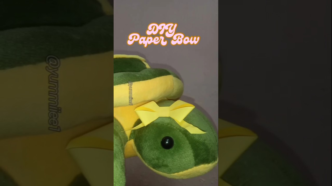 DIY Paper Bow 🎀 #diy #diycrafts #papercraft #craftideas #cute #bow #pretty #diyideas #paperart