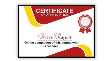 How to make simple Certificate in Pixellab? |Certificate design | PixelLab tutorial @AreejRajput