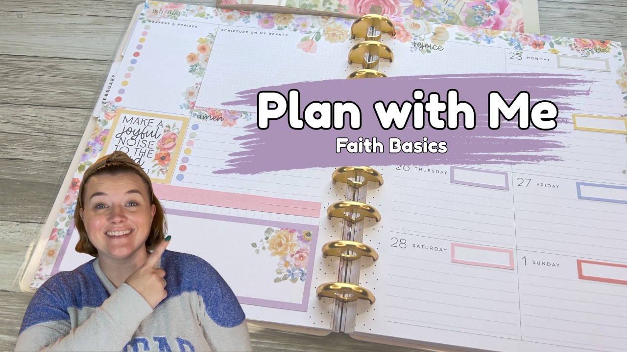 Планируйте вместе со мной // Классический ежедневник Faith Happy // 23 февраля - 1 марта