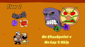 Pizza Tower LHPP - Floor 2 Lap 5 Lunatic P Rank Swap Mode (No Checkpoint + No Lap 2 Skip)