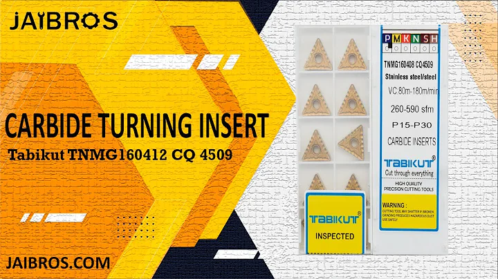 Tabikut Chipbreaker Carbide Insert of steel Grade TNMG160404/08/12 - Jaibros (CNC Machine Tools)