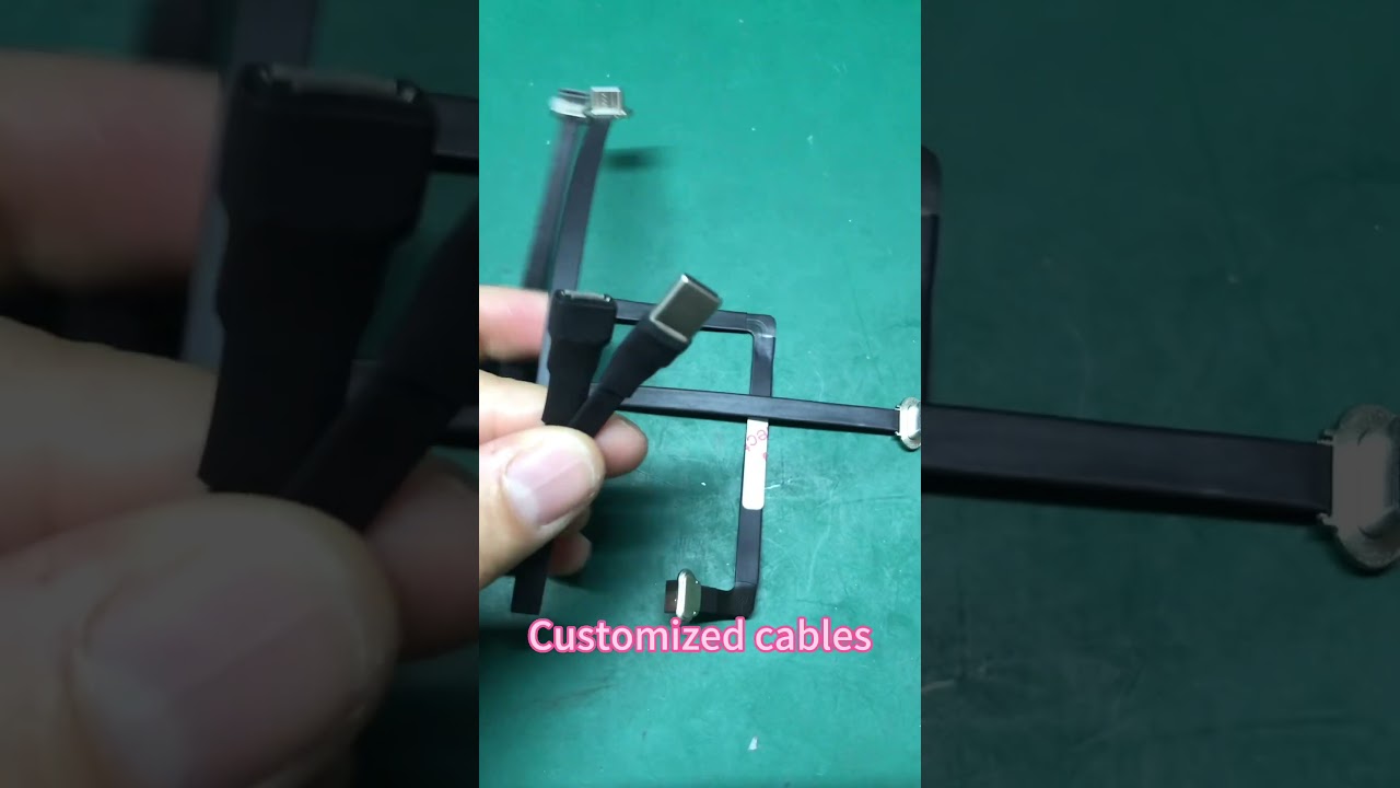 Manufacturing Fpc Ffc flat ribbon usb type c low profile cables ultra thin slim usb extension cables