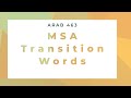 ARAB 463 - Lesson 1 - Basic Link Words in Arabic: wa, aw, fa, thumma, and um