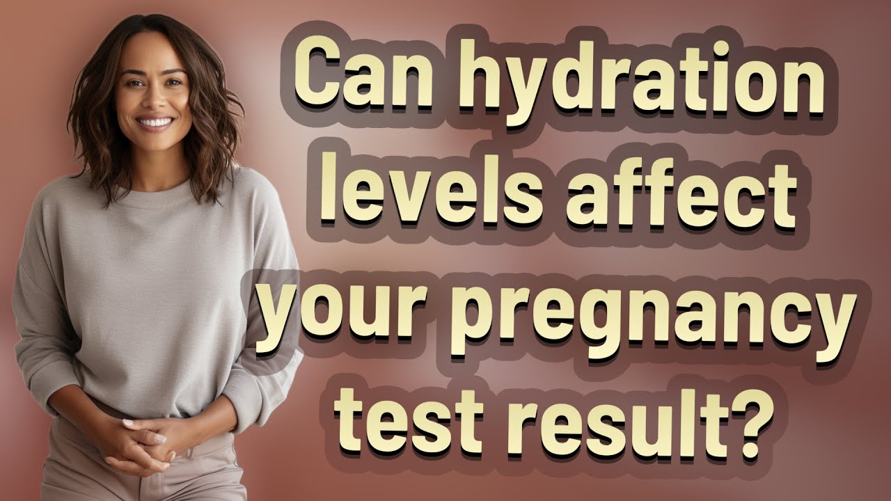 Can hydration levels affect your pregnancy test result? - YouTube