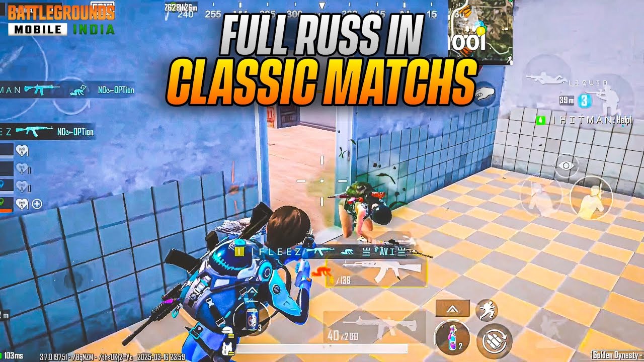 FULL RUSS IN CLASSIC MATCHS || BGMI 3.7 UPDATE || BGMI GAMEPLAY ...