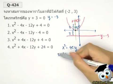 โจทย์พาราโบลา ภาคตัดกรวย ม.4 | ข้อมูลทั้งหมดเกี่ยวกับโจทย์ ภาคตัดกรวย ม 4 พร้อม เฉลยล่าสุด