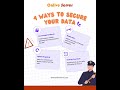 4 ways to secure your data #onliveserver #shorts #security