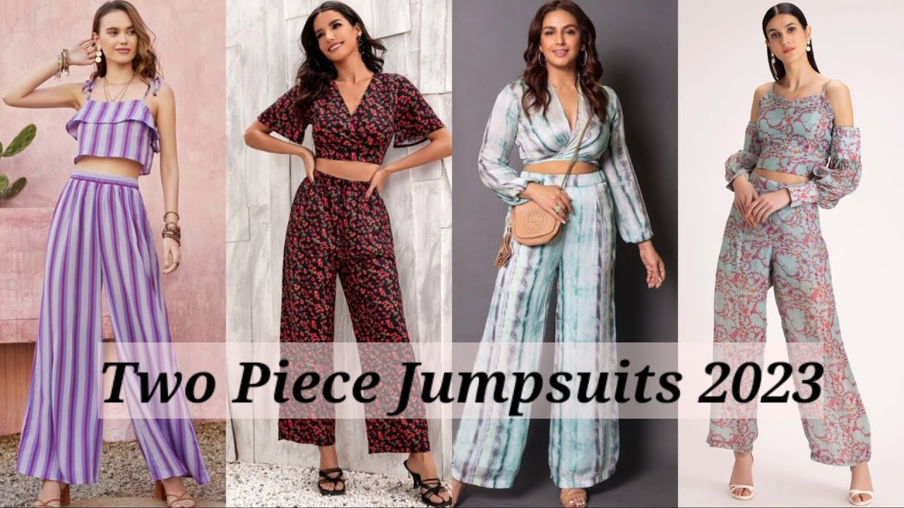 Amazon.com: Stylish Printed Shoulder Peplum Two Piece Jumpsuit Womens Dr  Jumpsuits for Women 2023 Trendy Summer Tops Rompers Dressy Black :  Clothing, Shoes & Jewelry