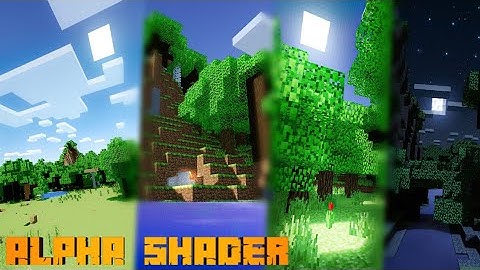 Minecraft PE Alpha Edition With Shaders | Nostalgia Craft Texture Pack + CSPE Shader (MCPE Shaders)