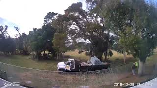 Building a Temporary Fence Shown in Time-Lapse