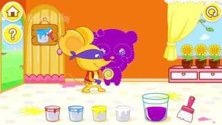Color Mixing Studio - Childrens Learn Color Play Mixing Color With Baby Panda - Babybus Gameplay