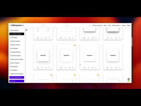 35+ CSS Box-shadows | CSSnippets  | Collection of UI components