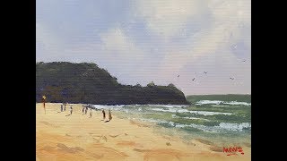 Learn To Paint TV E96 "Sunshine Beach" Acrylic Seascape Painting