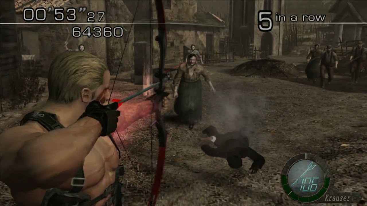 Resident Evil 4 (2005) - (The Mercenaries) - Play Jack Krauser Episode 5