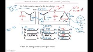 3 Phase Transformer Test #2 Review (Part 3)