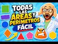 ÁREAS Y PERÍMETROS FIGURAS PLANAS. COMPLETO DESDE CERO