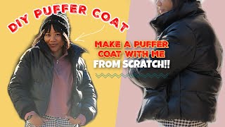 MAKE A PUFFER COAT WITH ME: SUPER WARM AND COZY