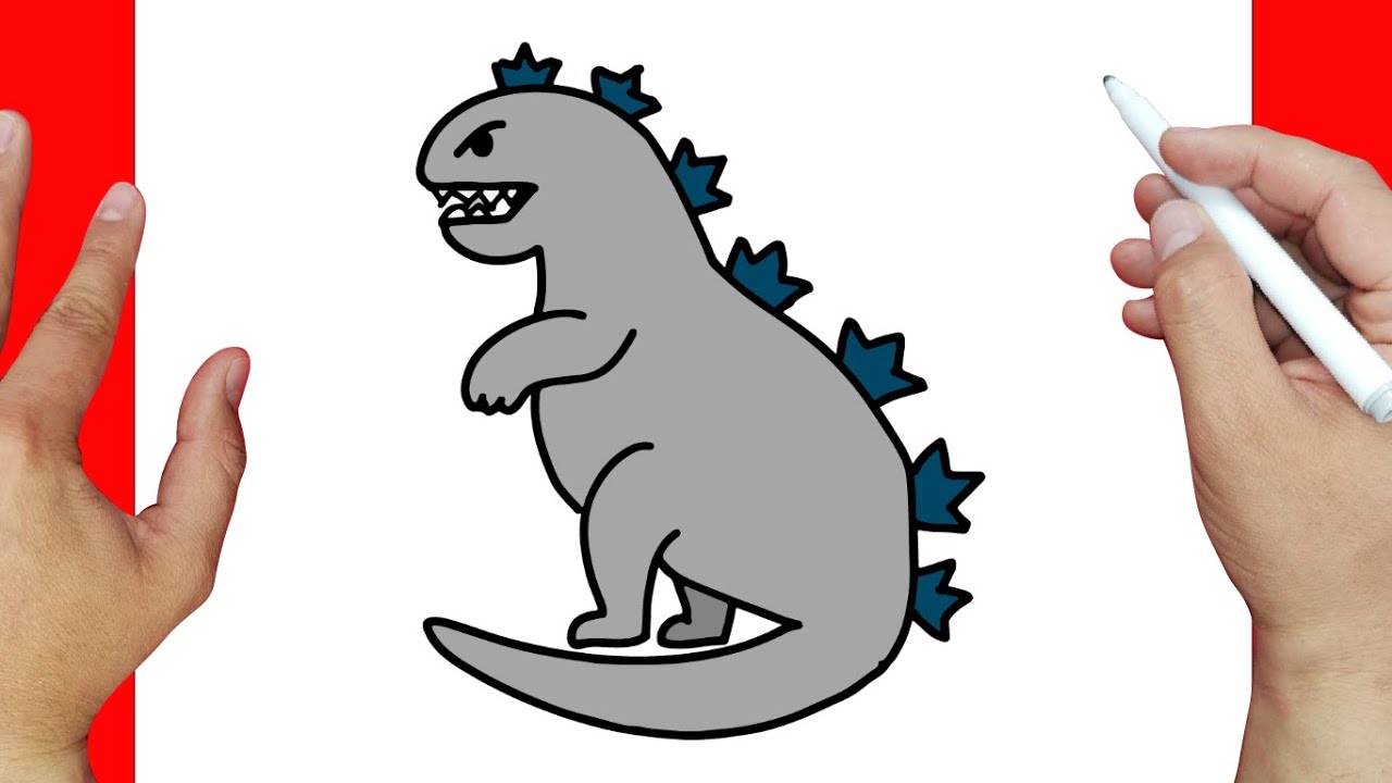 Cómo dibujar a Godzilla Facilmente Dibujos fáciles YouTube