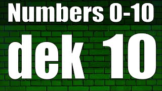Esperanto: Numbers 0-10, 100, 1000