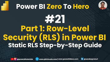 21 - Part 1: Row-Level Security (RLS) in Power BI I Static Row-Level Security (RLS) in Power BI
