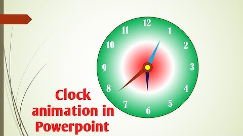 Clock Animation: How To Make A Clock In Powerpoint #powerpoint #asgroup