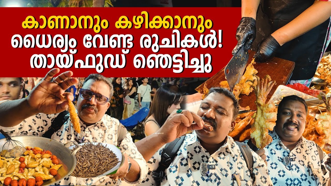 നാട്ടിൽ കിട്ടാത്ത വിഭവങ്ങൾ തേടി ഒരു യാത്ര  ഞെട്ടിക്കുന്ന അളവിൽ വ്യത്യസ്ത വിഭവങ്ങൾ Exotic Thai Foods