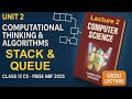 Stack &amp; Queue Explained | Class 12 Computer Science FBISE – Urdu | NBF New Syllabus 2025