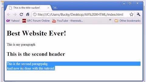 XHTML and CSS Tutorial - 4 - Paragraphs and Line Breaks